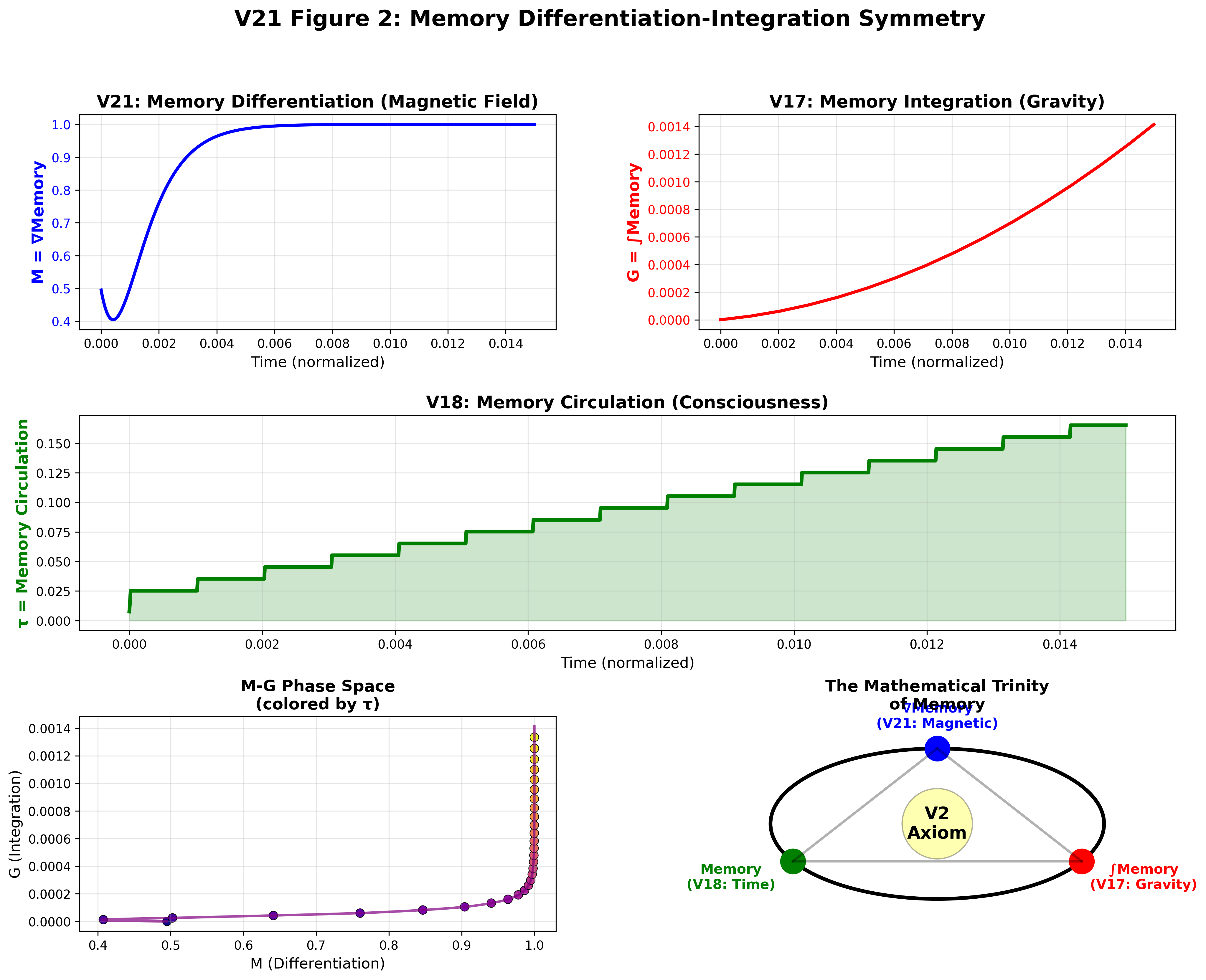 V21 Figure 2: 記憶微分-積分対称性